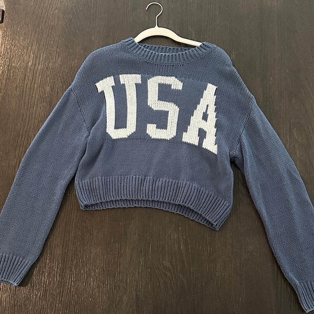 Grayson Threads Blue USA Sweater